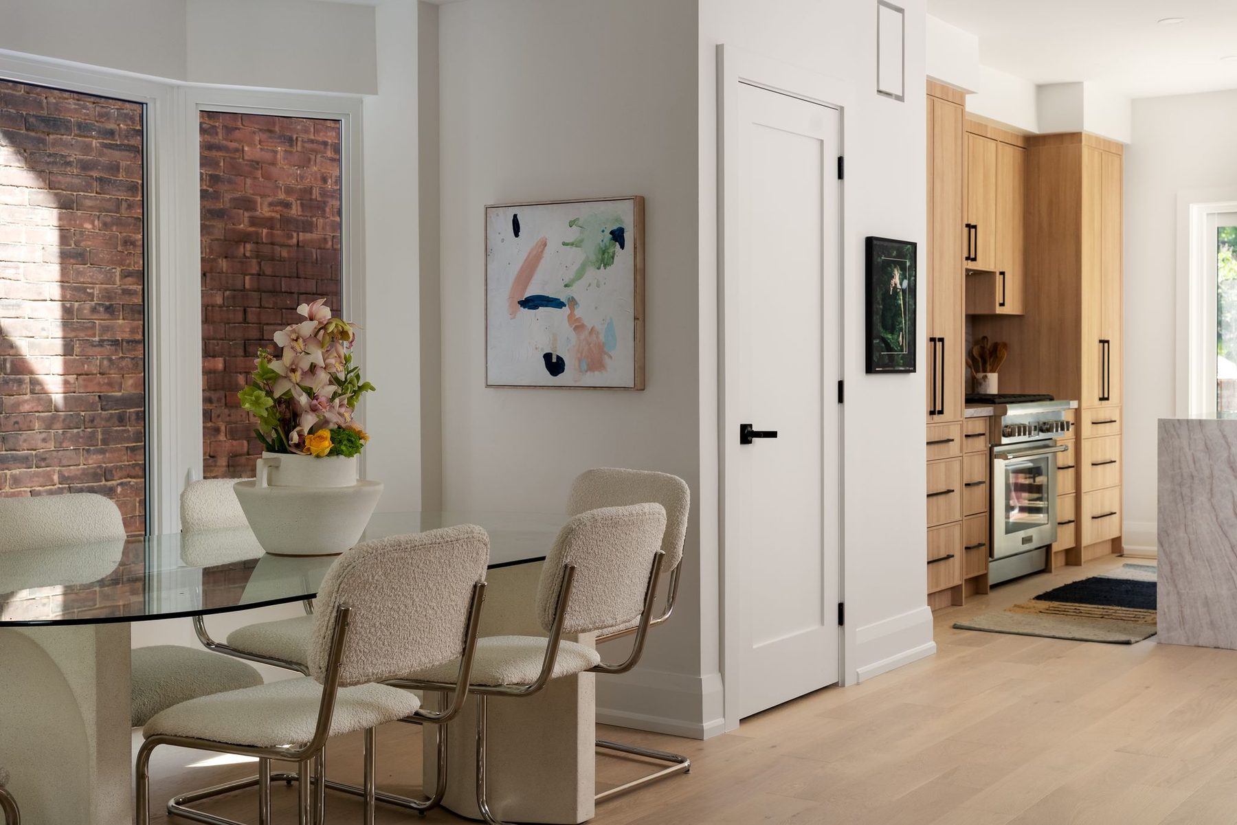 Bright dining area in the Galley Avenue whole-home renovation